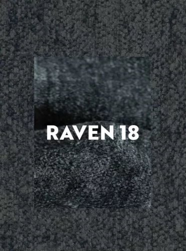 Felicia Raven Forgó Fotel Szövet-Műbőr Sötétszürke 360°
