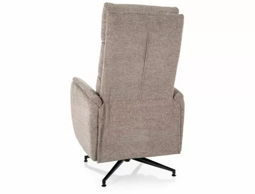 Fenix Raven Elektromos Relax Fotel Raven Szövet Sötét Bézs 360° Forgatható
