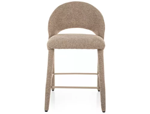 Flo H-2 Bárszék Bézs Textil Kárpittal Fém Vázzal