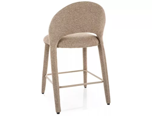 Flo H-2 Bárszék Bézs Textil Kárpittal Fém Vázzal