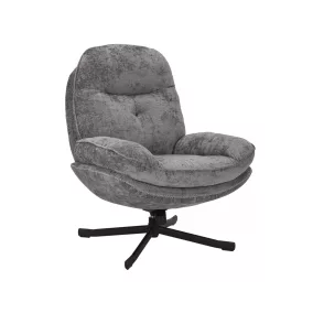 Harper Comfort Forgó Fotel Szürke Szövet 360° TILT