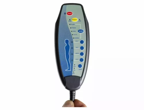 Helios M Elektromos Masszázs Relax Fotel Műbőr Narancssárga Forgó