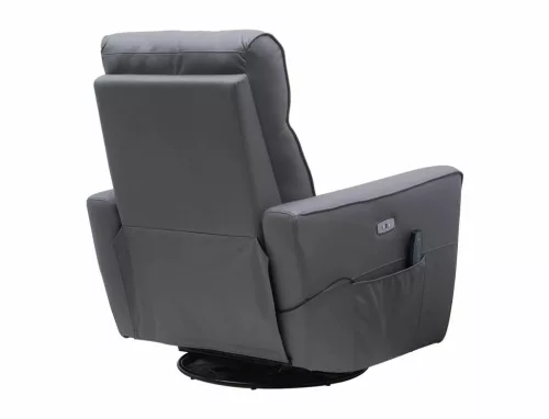 Helios M Elektromos Masszázs Relax Fotel Műbőr Szürke