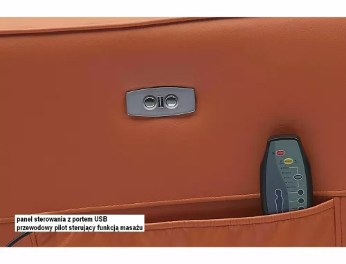 Helios M Elektromos Masszázs Relax Fotel Műbőr Szürke