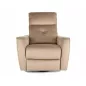 Helios M Luxus Elektromos Bársony Relax Fotel Bézs