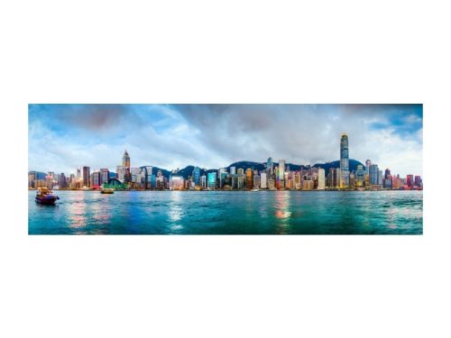 Hongkong Panoráma Városkép Vászonkép 160x60 cm