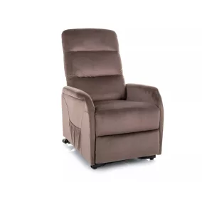   Jupiter M Velvet Elektromos Masszázsfotel Bársony Cappuccino