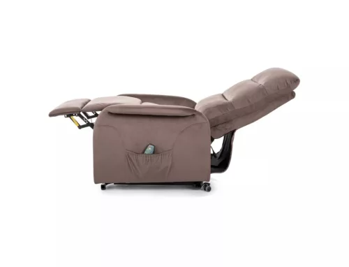 Jupiter M Velvet Elektromos Masszázsfotel Bársony Cappuccino