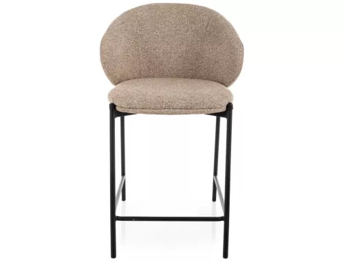 Kioto H-2 Bárszék Textil Bézs Fekete Fém Vázzal