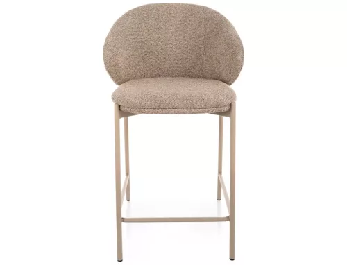 Kioto H-2 bárszék textil bézs kasmír fém vázzal