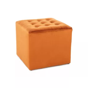 Lori Velvet Fahéjbarna Bársony Puff