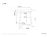 Luna Kerek Étkezőasztal Laminált Rusztikus Barna Fém Vázzal