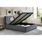 Marani Velvet Tárolós Bársony Franciaágy Szürke