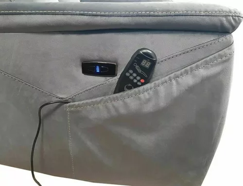 Neptun M Elektromos Masszázsfotel Szürke Szövet Kárpitozással