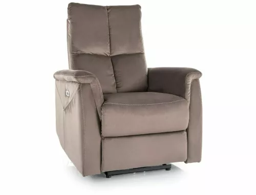 Neptun M Velvet Elektromos Masszázsfotel Bársony Cappuccino