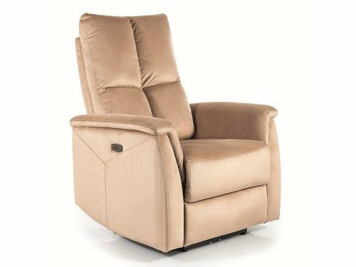 Neptun Velvet Elektromos Masszázsfotel Bársony Bézs Luxus Relax
