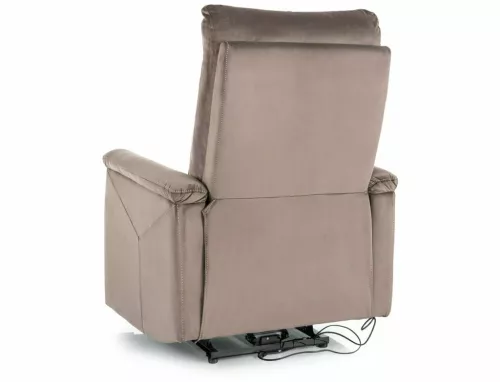 Neptun Velvet Elektromos Relax Fotel Cappuccino Bársony