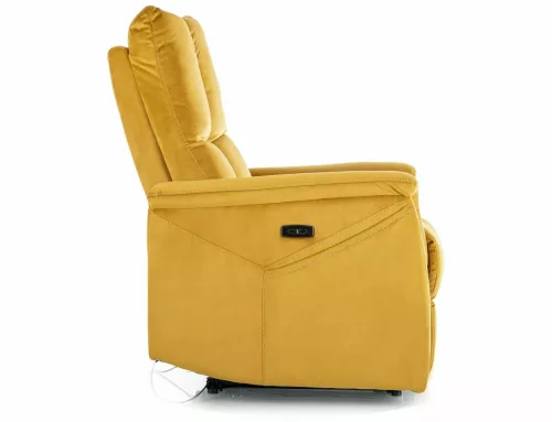 Neptun Velvet Elektromos Relax Fotel Curry Bársony USB