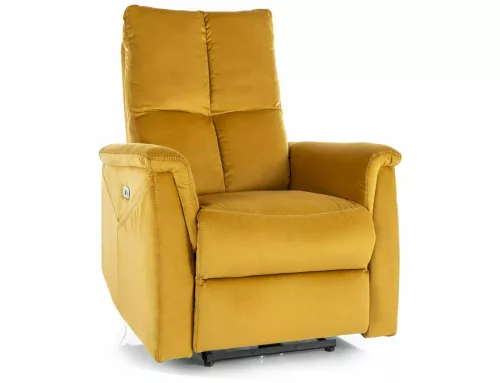 Neptun Velvet Elektromos Relax Fotel Curry Bársony USB