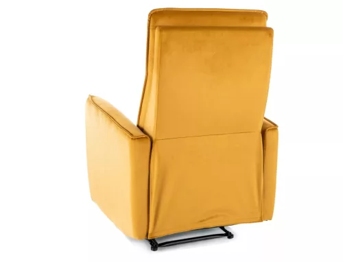 Nikos Velvet Kinyitható Bársony Relax Fotel Curry