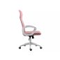 Q-026 Rózsaszín Hálós Ergonomikus Forgószék Fehér Vázzal