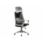 Q-095 Ergonomikus Hálós Forgószék Fejtámlával Fekete OBRQ095CSZ