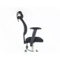 Q-118R Ergonomikus Hálós Forgószék Szürke Állítható Fejtámlával