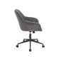 Q-213 Brego Ergonomikus Forgószék Szürke Szövet Párnázott Irodai
