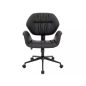 Q-214 Ergonomikus Műbőr Forgószék Fekete TILT