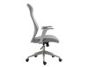 Q-346 Ergonomikus Hálós Műbőr Forgószék Szürke TILT