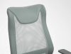 Q-346 Ergonomikus Hálós Műbőr Forgószék Szürke TILT