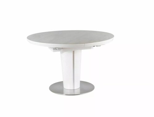 Orbit Ceramic Bővíthető Márvány Étkezőasztal Fehér 120/160