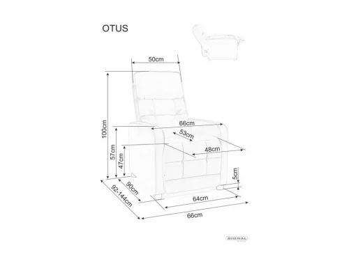 Otus Velvet Kinyitható Bársony Relaxfotel Fekete