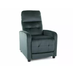 Otus Velvet Kihúzható Bársony Relax Fotel Zöld