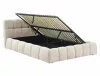 Parma Raven kárpitozott ágy tárolóval bézs