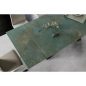 Salvadore Ceramic Kihúzható Étkezőasztal Edzett Üveg Türkiz Ossido Verde