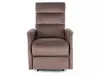 Solon M Velvet Masszázs Relax Fotel Bársony Cappuccino