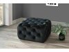 Sophia Elegance Négyzetes Bársony Puff Fekete Chesterfield