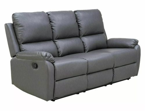 Spencer Buffalo 3 Személyes Dönthető Műbőr Kanapé Szürke