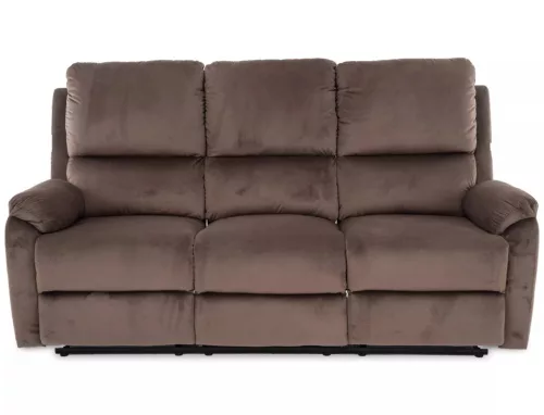 Spencer Relax Háromszemélyes Kinyitható Bársony Kanapé Cappuccino
