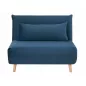 Spike Velvet Kék Bükk Kinyitható Bársony Fotel