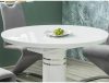 Stratos Premium Bővíthető Üveglapos Étkezőasztal Fehér 120/160 cm