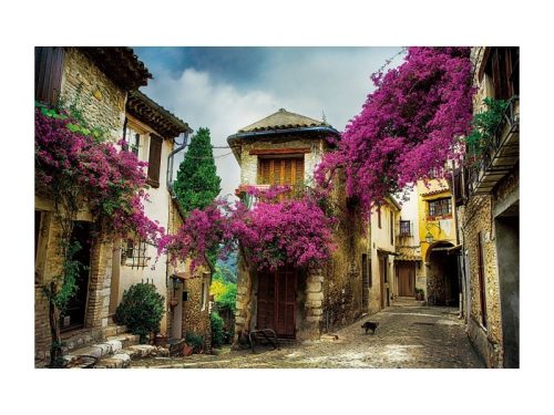 Mediterrán Utcakép Edzett Üveg Falikép 120x80