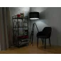 Tablo R4 Tölgy Polcos Állvány Fekete Fém Vázzal