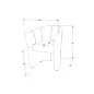 TM-1 Műbőr Fotel Piros Kényelmes