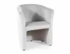 TM-1 Elegance Bársony Fotel Világosszürke