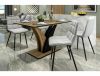 Vento Artisan Kinyitható Étkezőasztal Laminált Tölgy-Fekete Modern