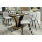 Vento Artisan Kinyitható Étkezőasztal Laminált Tölgy-Fekete Modern
