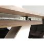 Vidar Modern Bővíthető Étkezőasztal Laminált Dohány Tölgy Krém V-lábú