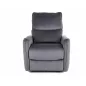 Zefir Velvet Elektromos Relax Fotel Szürke Bársony USB